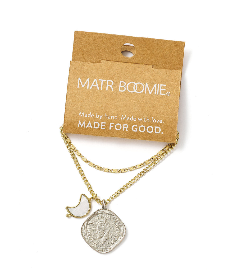 Sikka Coin Pendant Necklace