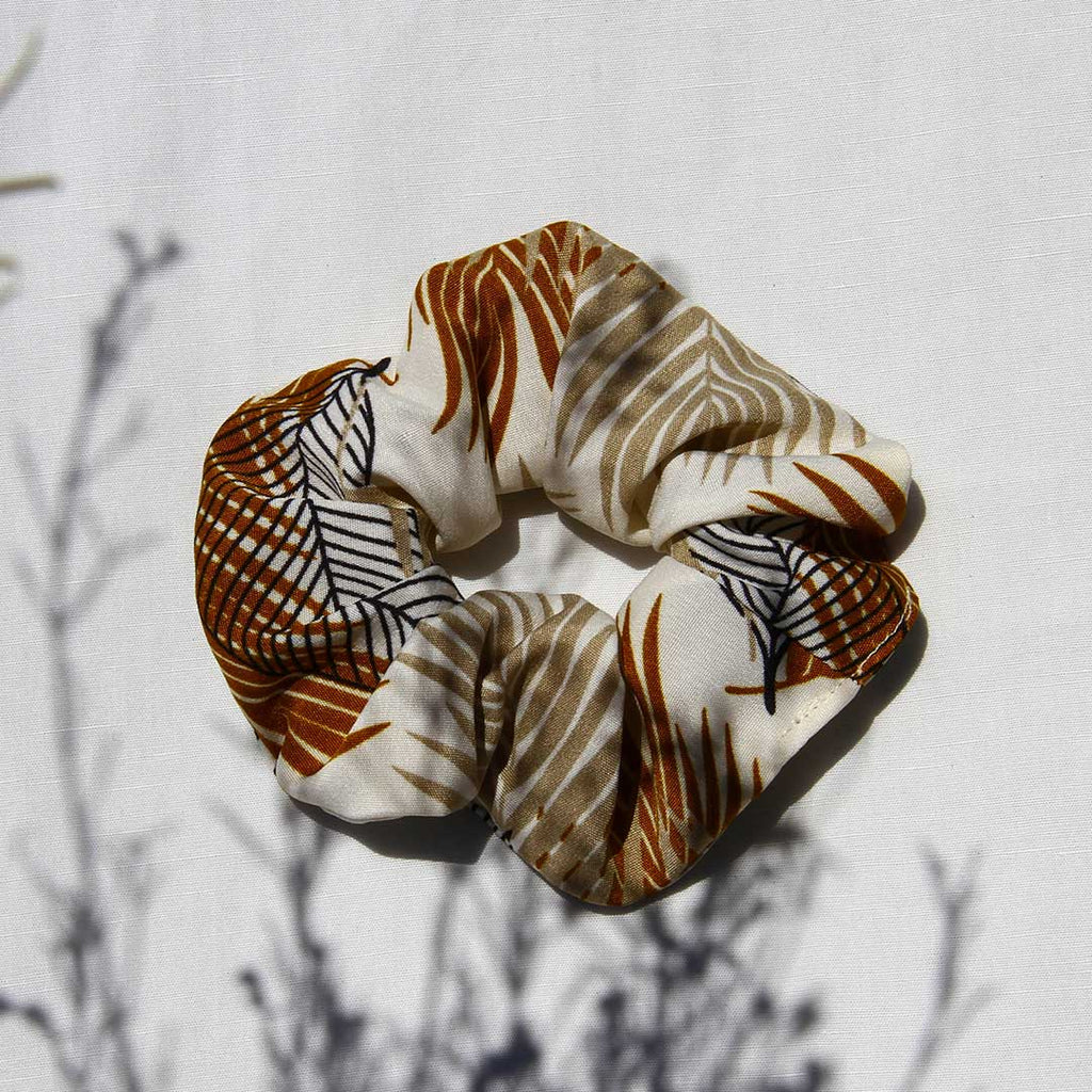 Gold Leaf Scrunchie